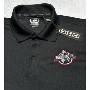 GTR World Cup Polo Ogio Nissan Skyline Black Golf Shirt 2018 NWT New